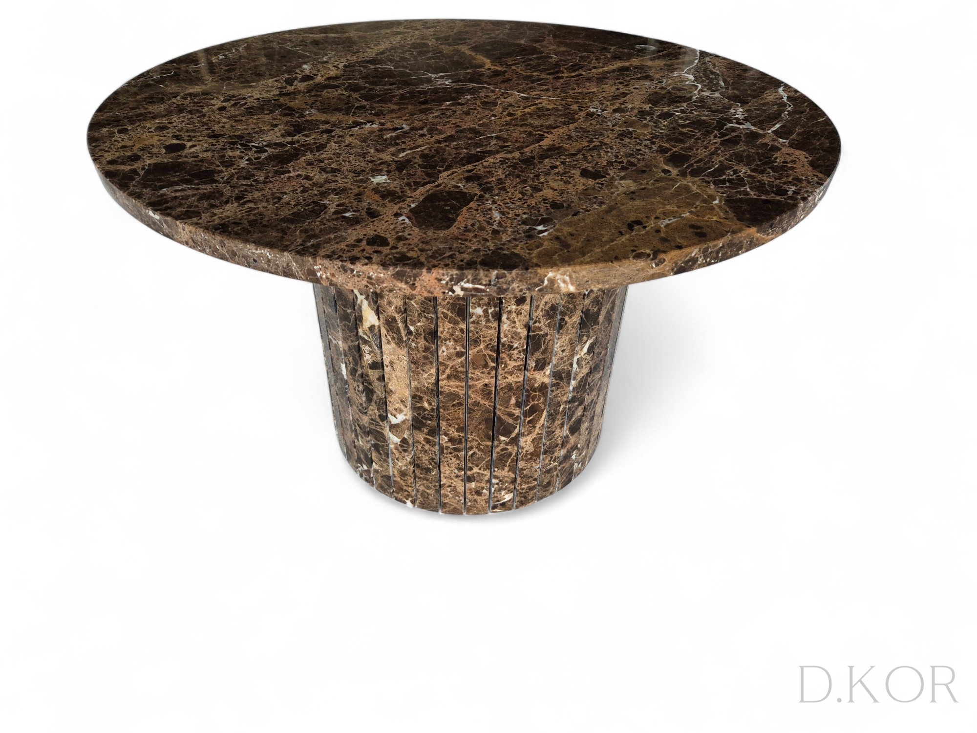 Brauner runder Couchtisch – Bild 2