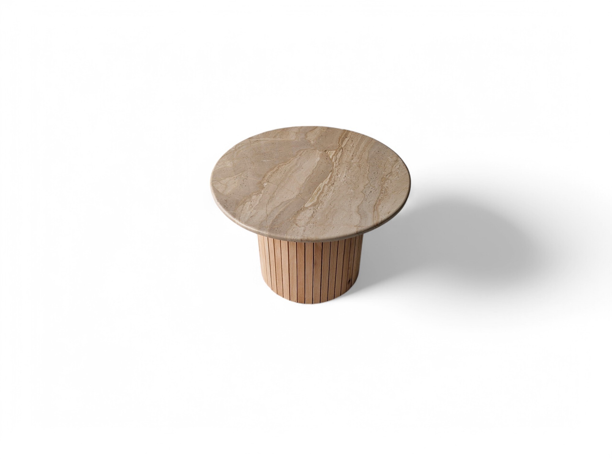 Couchtisch mit Marmorplatte – Bild 2