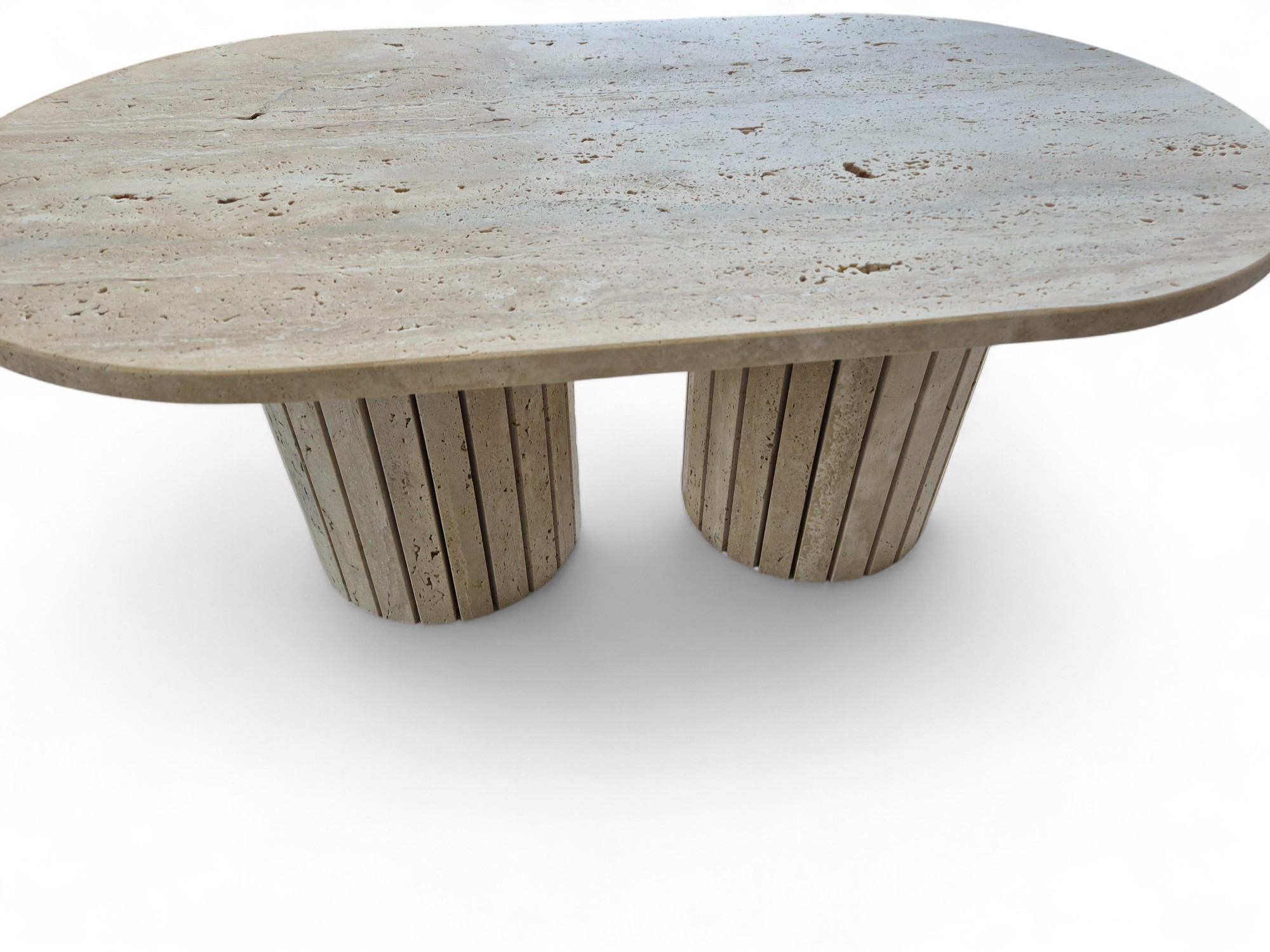 Couchtisch mit doppelt gerilltem Fuß – Bild 4