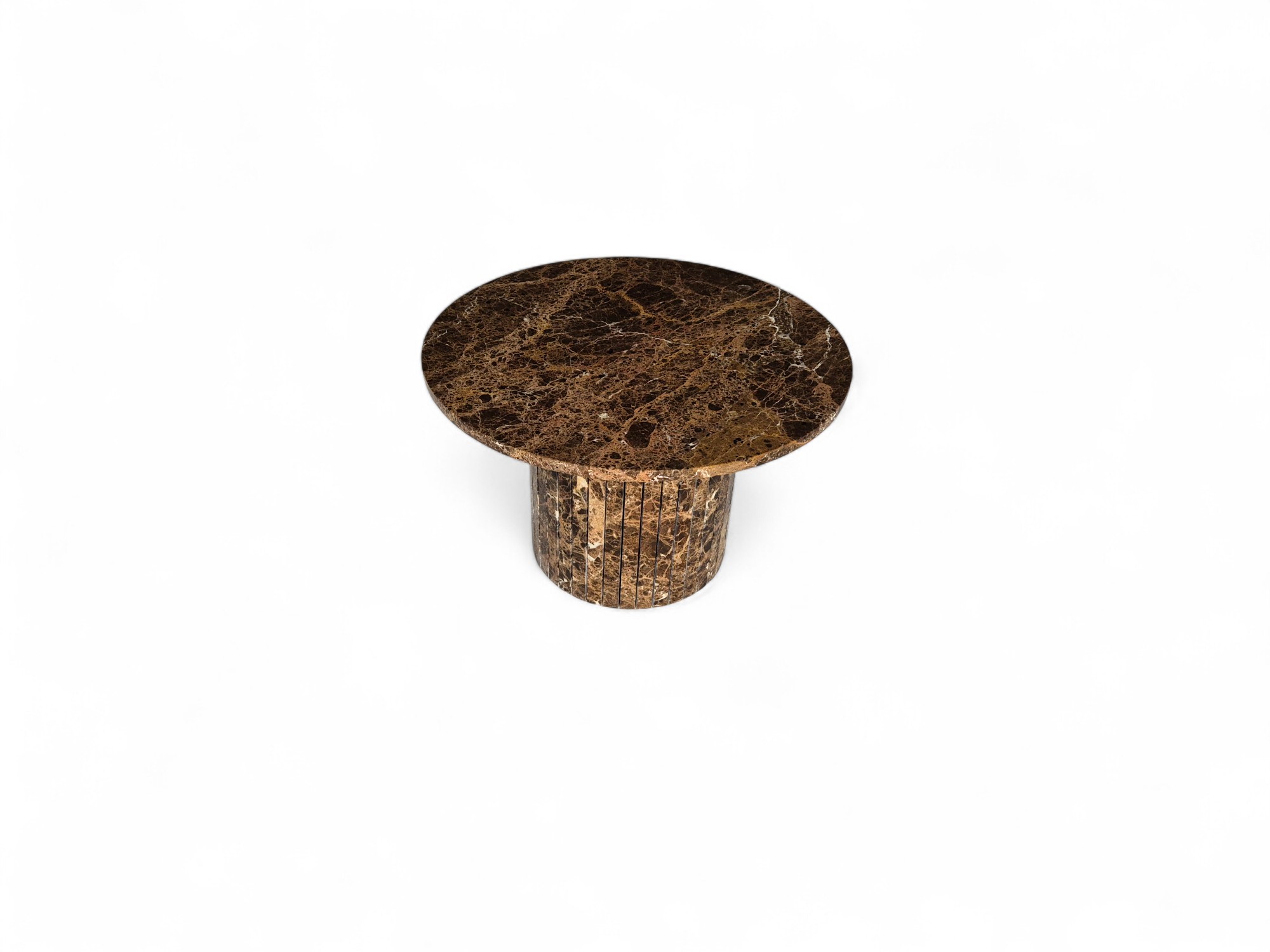 Brauner runder Couchtisch – Bild 4