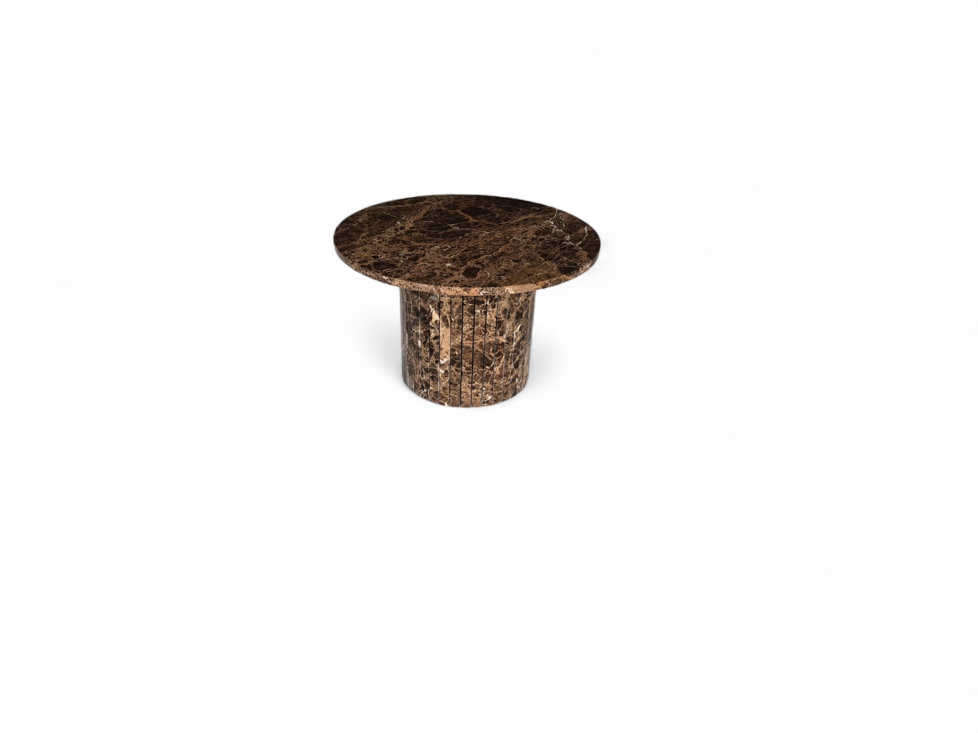 Brauner runder Couchtisch – Bild 5