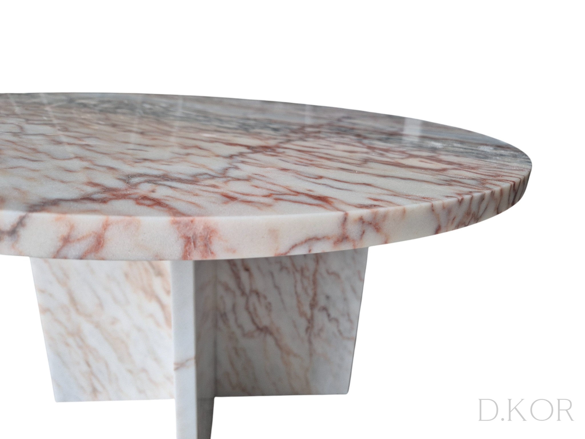 Couchtisch aus rosa Marmor – Bild 4